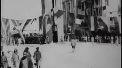 مقطع فيديو نادر جداً لدوار الساعة بيافا عام 1920 